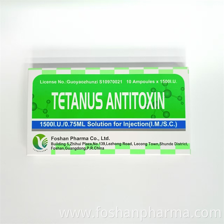Suppliers For Medical Tetanus Antitoxin Injection 1500IU For Human suppliers-for-medical-tetanus-antitoxin-injection-1500iu-for-human